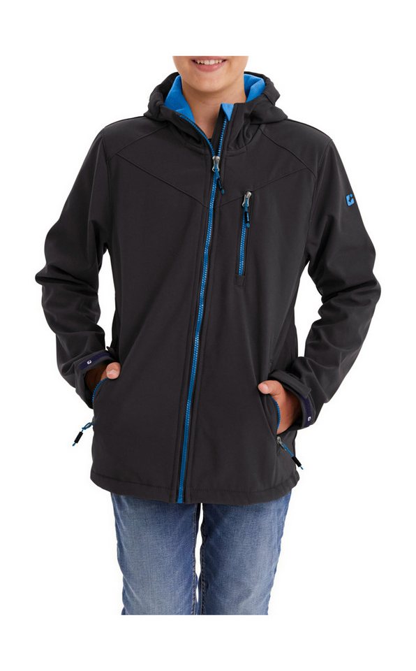 Killtec Softshelljacke Boys Softshelljacke Wasserabweisende Softshelljacke mit Kapuze, Fleece von Killtec
