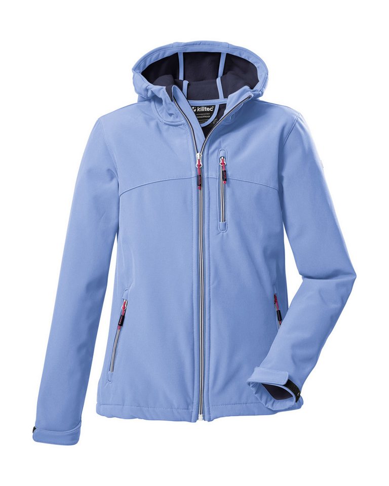 Killtec Softshelljacke Girls Softshelljacke Wasserabweisend, verstellbare Kapuze u Ärmel, Fleece-Innenfutter von Killtec