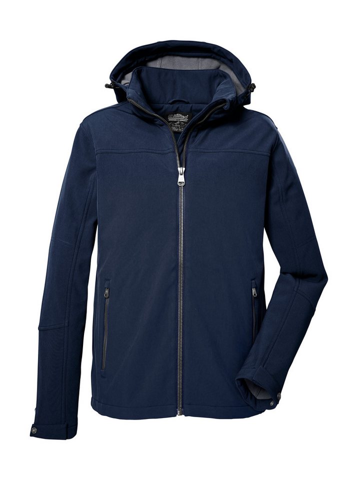 Killtec Softshelljacke Herren Softshelljacke Wasserabweisende Softshelljacke mit Fleece, abnehmbarer Kapuze von Killtec