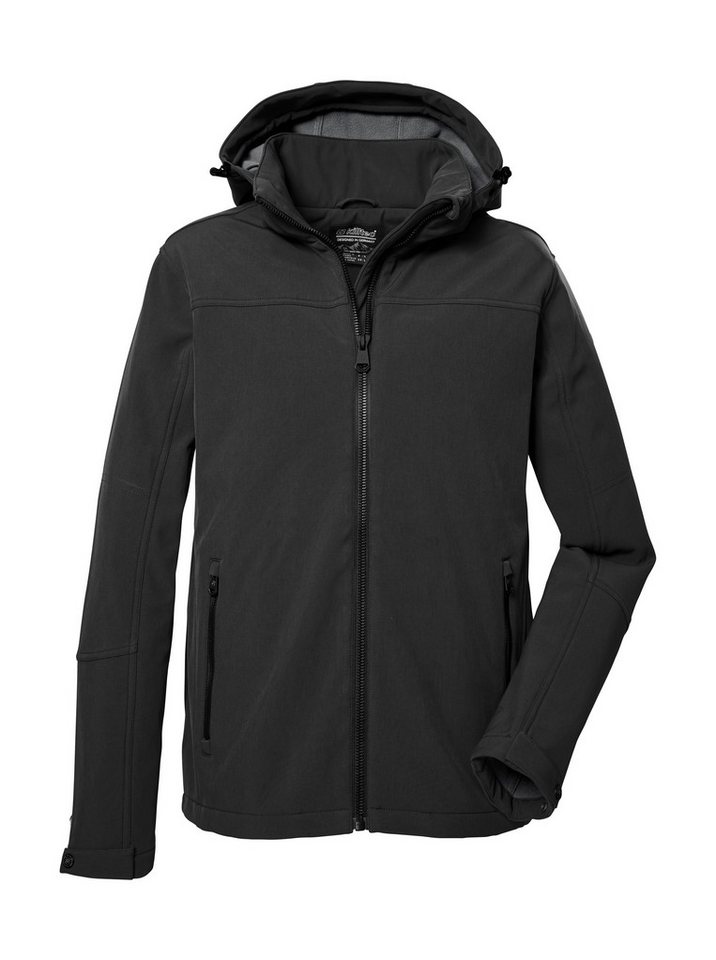 Killtec Softshelljacke Herren Softshelljacke Wasserabweisende Softshelljacke mit Fleece, abnehmbarer Kapuze von Killtec