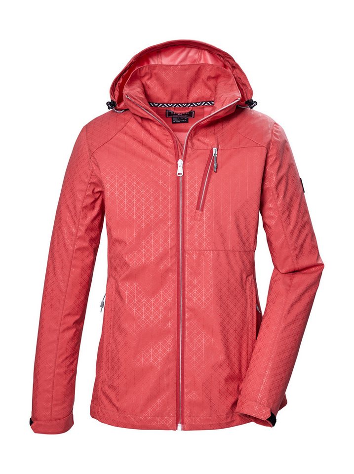 Killtec Softshelljacke KOS 121 WMN SFTSHLL JCKT GRPHIC wasserabweisend, atmungsaktiv, PFAS-frei imprägniert von Killtec