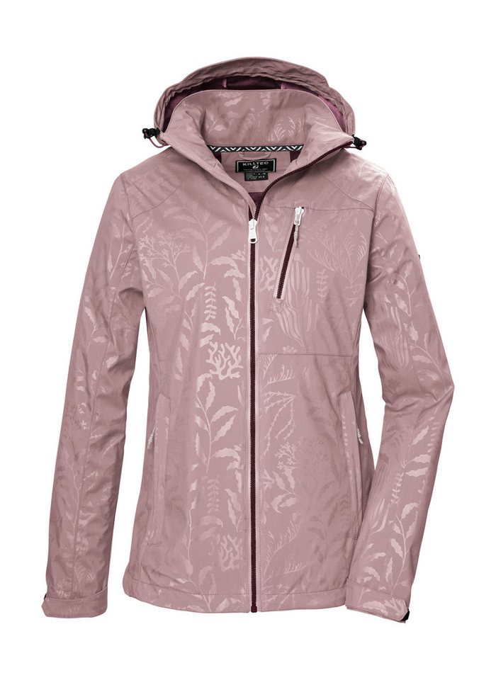 Killtec Softshelljacke KOS 122 WMN SFTSHLL JCKT FLORAL Softshelljacke: Wind- und wasserdicht, atmungsaktiv, Kapuze abzippbar von Killtec