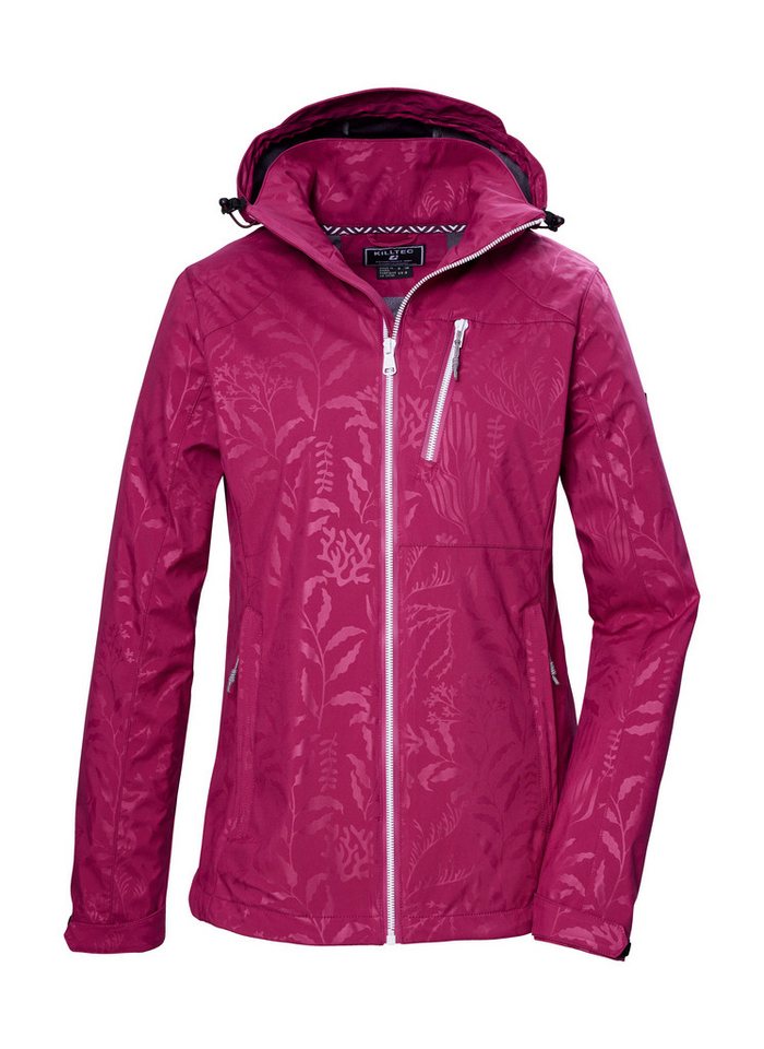 Killtec Softshelljacke KOS 122 WMN SFTSHLL JCKT FLORAL Softshelljacke: Wind- und wasserdicht, atmungsaktiv, Kapuze abzippbar von Killtec