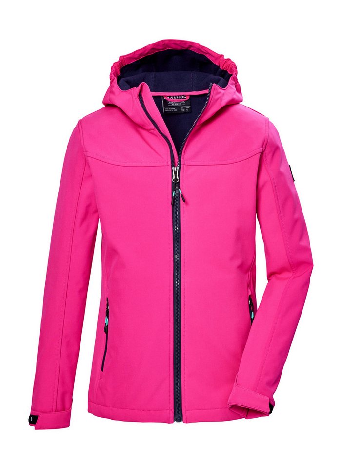Killtec Softshelljacke KOS 145 GRLS SFTSHLL JCKT Wind- und wasserabweisende Mädchenjacke, atmungsaktiver Mesh-Einsatz von Killtec