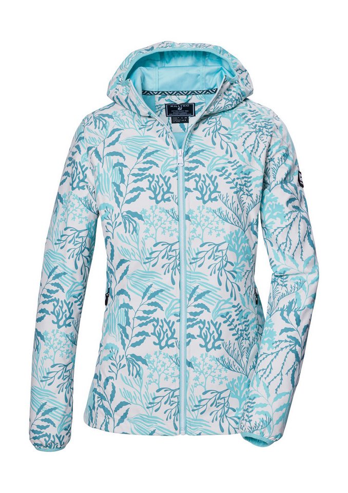 Killtec Softshelljacke KOS 56 WMN SFTSHLL JCKT Wasserabweisende, winddichte Softshelljacke mit floralem Print von Killtec