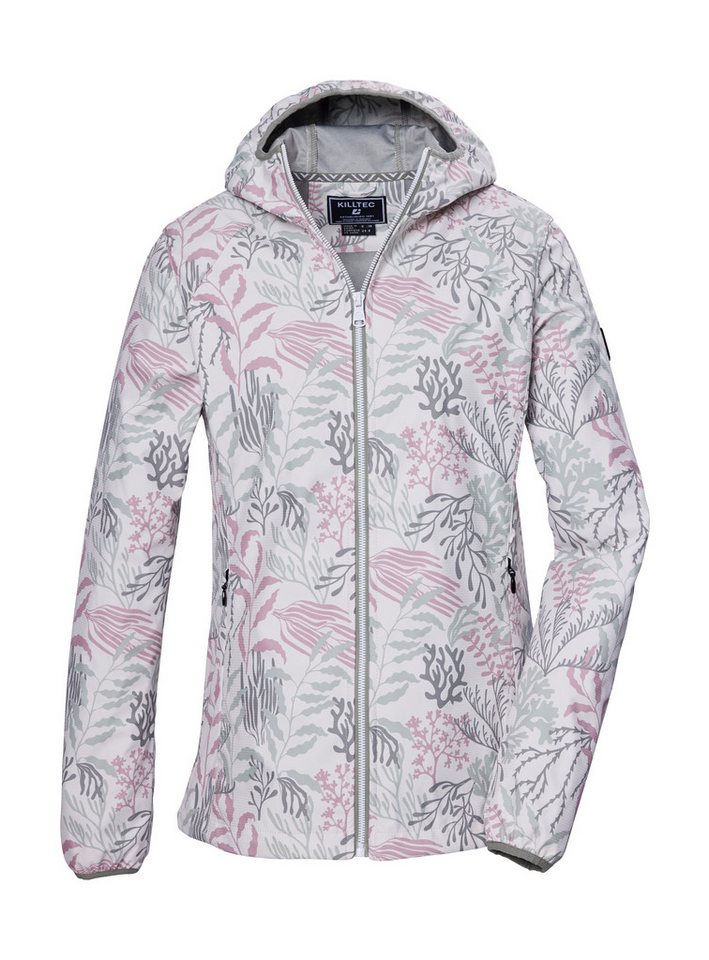 Killtec Softshelljacke KOS 56 WMN SFTSHLL JCKT Wasserabweisende, winddichte Softshelljacke mit floralem Print von Killtec