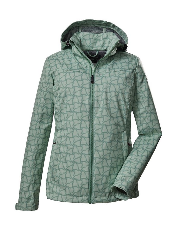 Killtec Softshelljacke KOS 90 WMN SFTSHLL JCKT Wasserabweisende, atmungsaktive Softshelljacke mit All Over-Print von Killtec