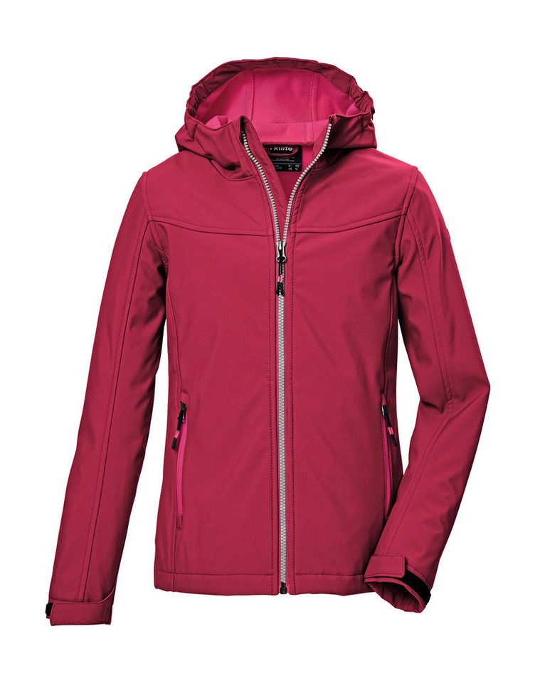 Killtec Softshelljacke KOW 349 GRLS SFTSHLL JCKT Wasserdichte Mädchen-Softshelljacke mit Kapuze, atmungsaktiv, warm von Killtec