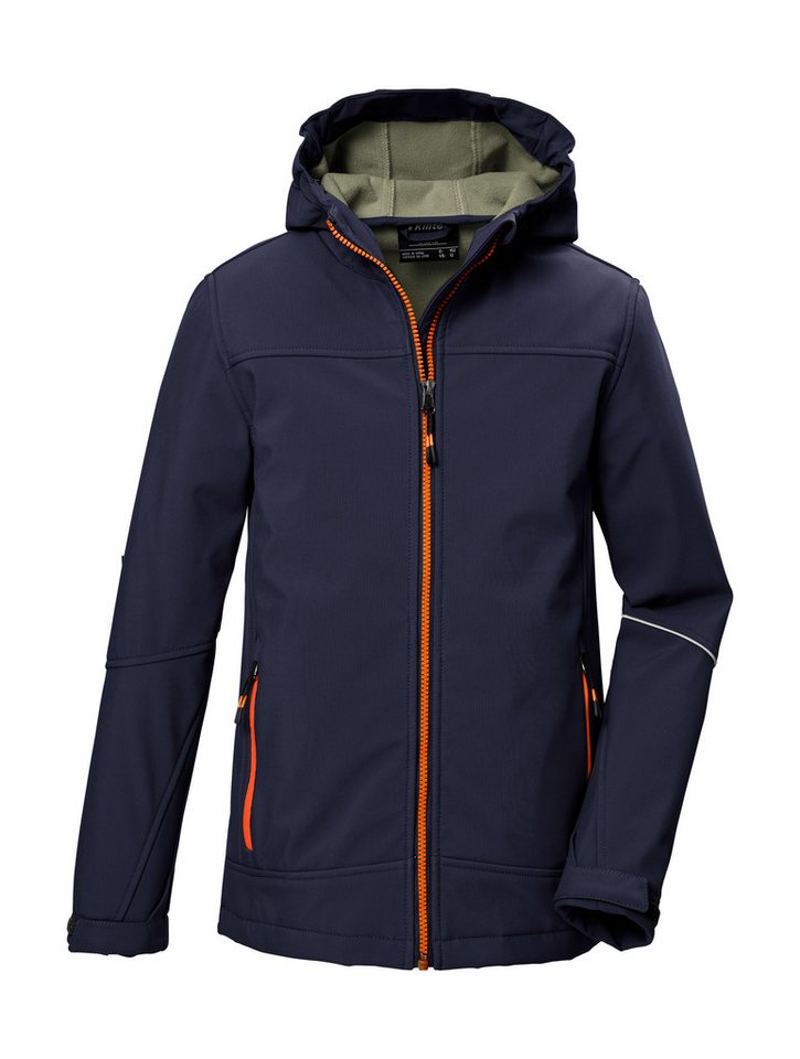 Killtec Softshelljacke KOW 366 BYS SFTSHLL JCKT Wasserabweisende Softshelljacke mit Fleece, Kapuze und Reflektoren von Killtec