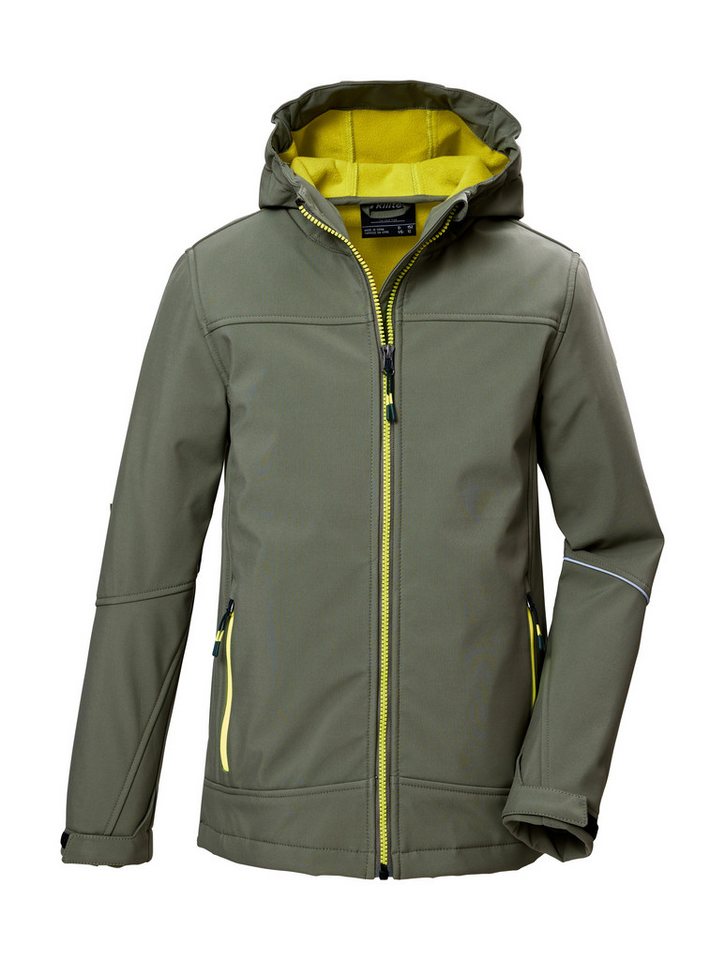 Killtec Softshelljacke KOW 366 BYS SFTSHLL JCKT Wasserabweisende Softshelljacke mit Fleece, Kapuze und Reflektoren von Killtec