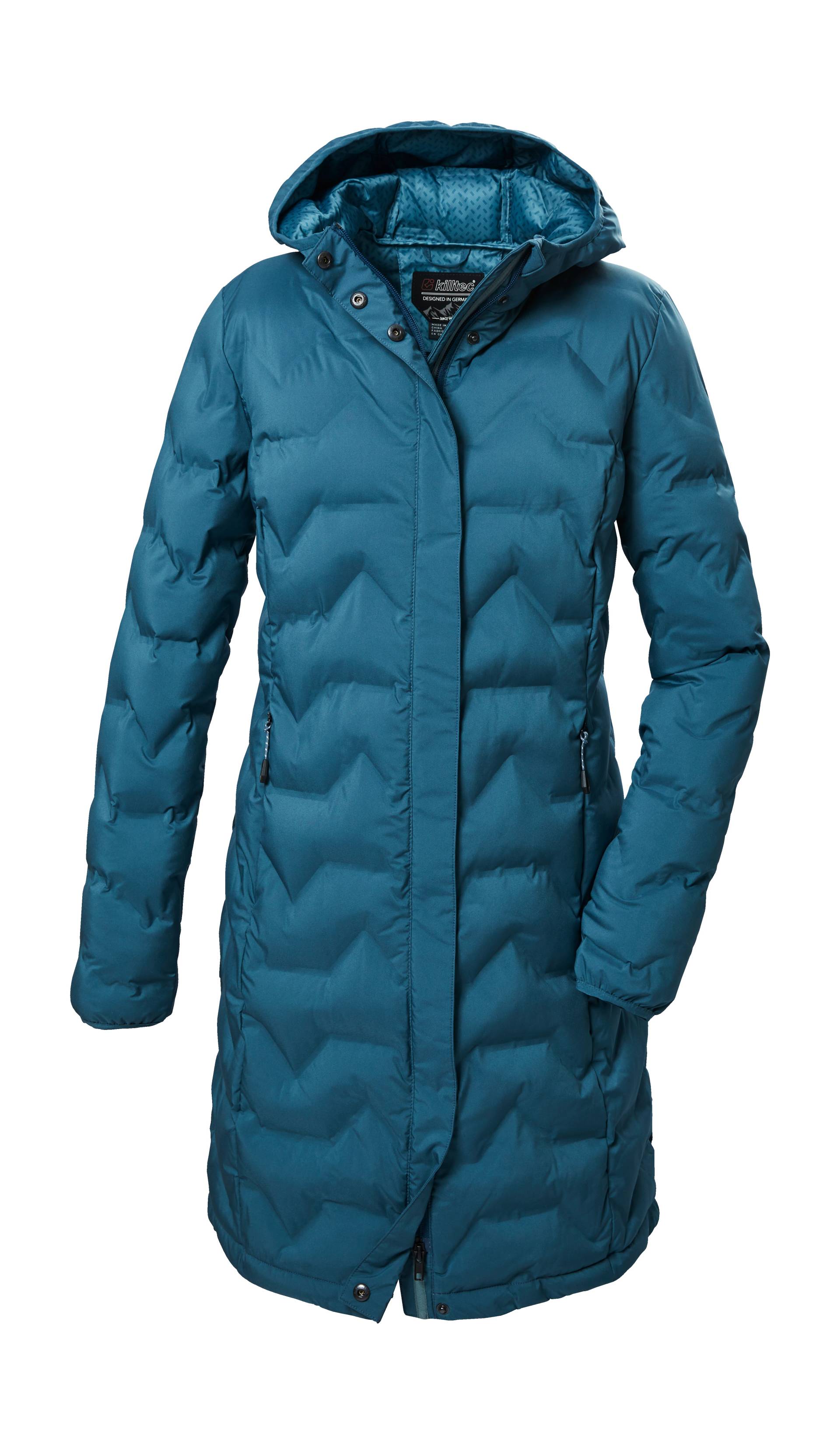 Killtec Steppmantel "KOW 9 WMN QLTD PRK" Wasser- und windabweisender Damen Parka mit verstellbarer Kapuze von Killtec