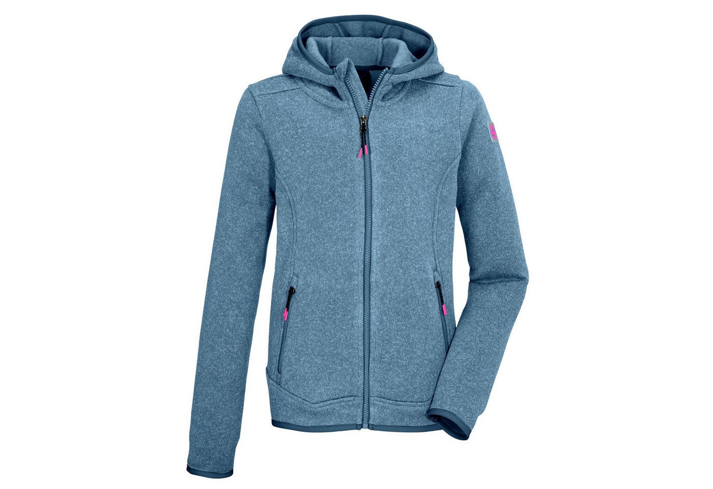 Killtec Strickfleecejacke Strickfleecejacke mit Markenpatch auf dem Arm von Killtec