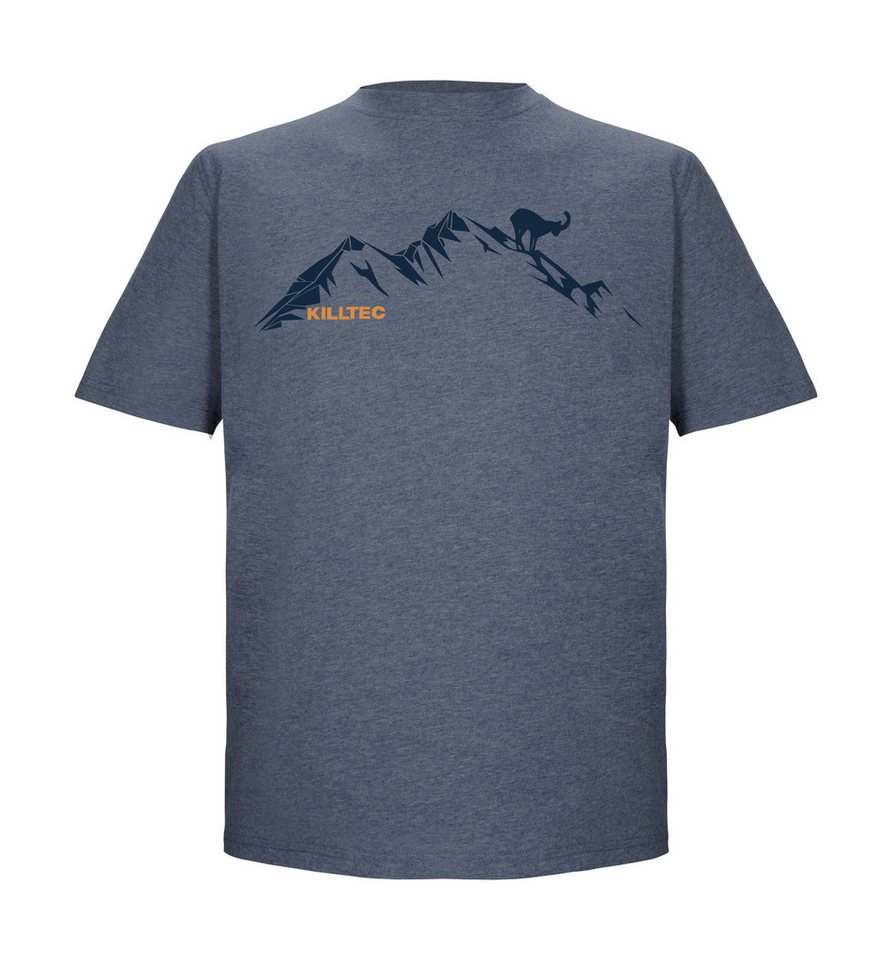 Killtec T-Shirt KOS 365 MN TSHRT Herren T-Shirt mit Melange-Optik, Bergprint, vielseitig kombinierbar von Killtec