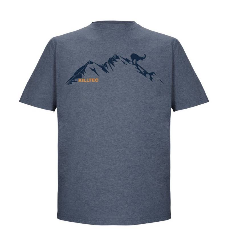 Killtec T-Shirt KOS 365 MN TSHRT Herren T-Shirt mit Melange-Optik, Bergprint, vielseitig kombinierbar von Killtec