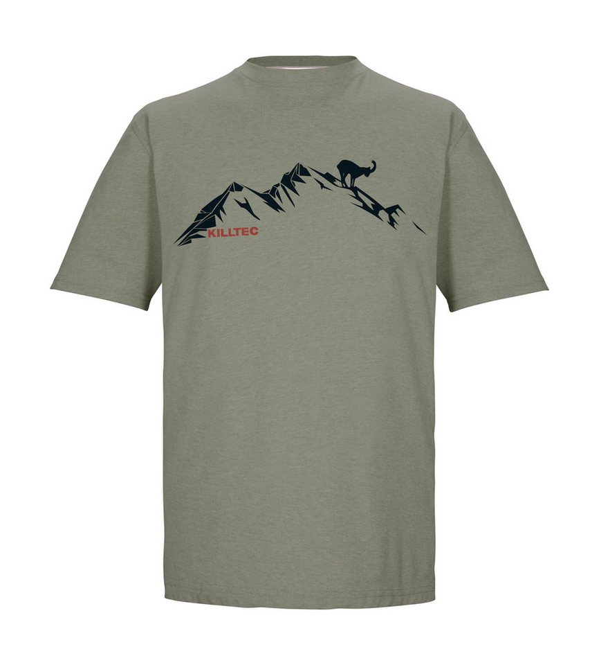 Killtec T-Shirt KOS 365 MN TSHRT Herren T-Shirt mit Melange-Optik, Bergprint, vielseitig kombinierbar von Killtec