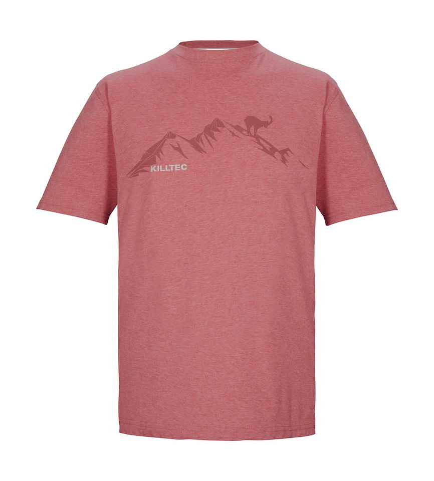 Killtec T-Shirt KOS 365 MN TSHRT Herren T-Shirt mit Melange-Optik, Bergprint, vielseitig kombinierbar von Killtec