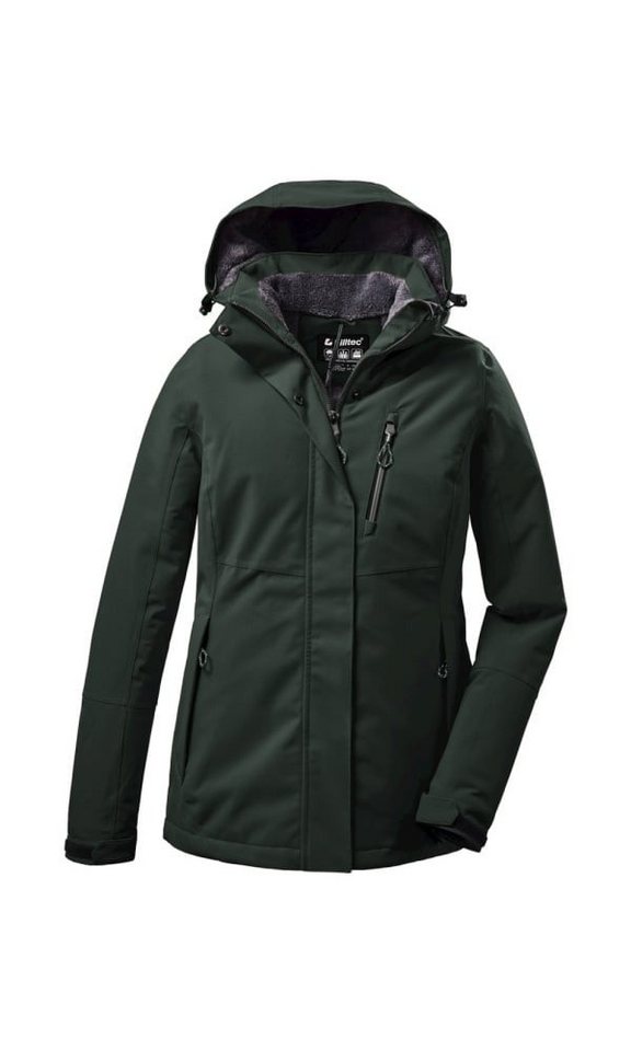 Killtec Winterjacke KOW 140 mit Kapuze (wasser- und winddicht) dunkelgrün Damen von Killtec
