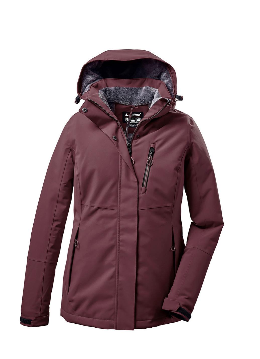 Modische Damen-Funktionsjacke mit hohen Tragekomfort, Weinrot, Größe 40 Modische Damen-Funktionsjacke mit hohen Tragekomfort, Weinrot, Größe 40 von Killtec
