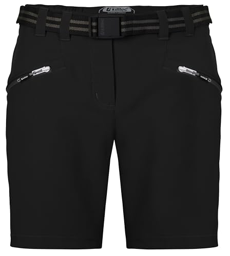 killtec Damen KOS 19 WMN BRMDS Funktionsbermudas/Shorts mit Gürtel, schwarz, 38 cm von Killtec