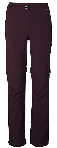killtec Damen KOS 5 WMN PNTS Funktionshose/Wanderhose mit abzippbaren Beinen, Weintraube, 30 von Killtec