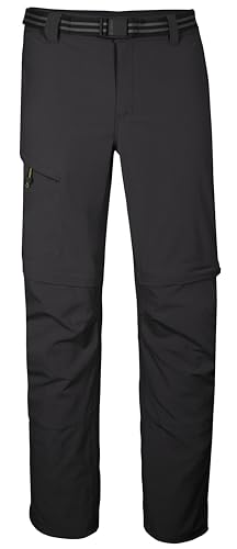 killtec Herren Funktionshose/Wanderhose mit abzippbaren Beinen und Gürtel KOS 13 MN PNTS, anthrazit, 56, 42828-000 von Killtec