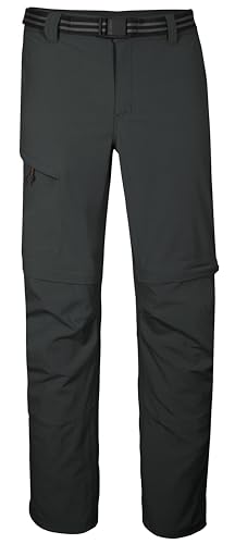 killtec Herren Funktionshose/Wanderhose mit abzippbaren Beinen und Gürtel KOS 13 MN PNTS, dunkelgrün, 56, 42828-000 von Killtec