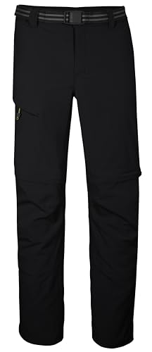 killtec Herren Funktionshose/Wanderhose mit abzippbaren Beinen und Gürtel KOS 13 MN PNTS, schwarz blau, 48, 42828-000 von Killtec
