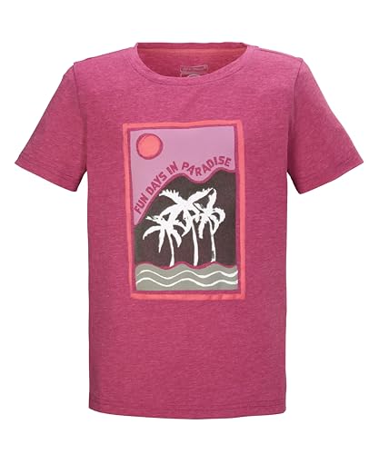 killtec Mädchen KOS 127 GRLS TSHRT T Rundhals, Sommer Shirt mit Print, Himbeere, 152 von Killtec