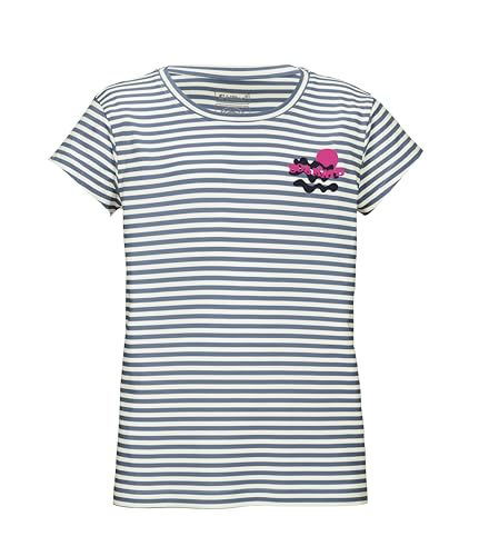 killtec Mädchen T-Shirt Rundhals, Sommer Shirt, Streifen Look KOS 128 GRLS TSHRT, dunkel Denim, 164, 43010-000 von Killtec