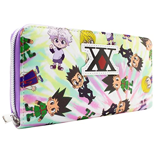 Hunter x Hunter Chibi Charaktere Gon Killua Leorio Portemonnaie Clutch Münzfach & Kartenhalter, Weiß von Killua Zoldyck