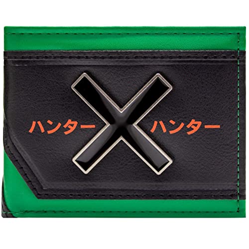 Killua Zoldyck Hunter x Hunter Gon Freecss Anime Metall X Emblem Geldbörse/Geldbeutel Bi-Fold ID & Kartenhalter, Grün Killua Zoldyck Hunter x Hunter Gon Freecss Anime Metall X Emblem Geldbörse/Geldbeutel Bi-Fold ID & Kartenhalter, Grün von Killua Zoldyck