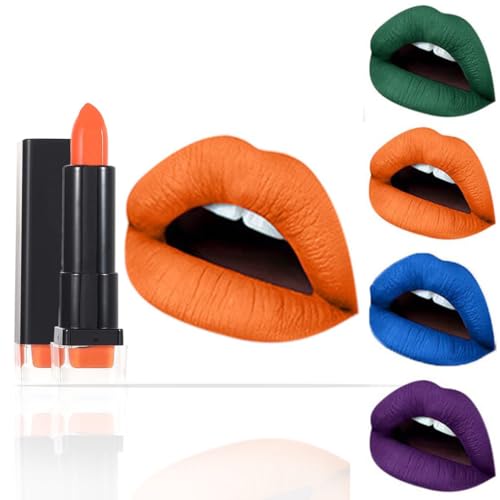 Kilshye Matte Lippenstift High Pigment Lippenstifte Lang Anhaltender Lippenstift Wasserdicht Lippen Gloss Creme Lipgloss Make-up für Frauen und Mädchen 1 Stück (I- Orange 14) von Kilshye