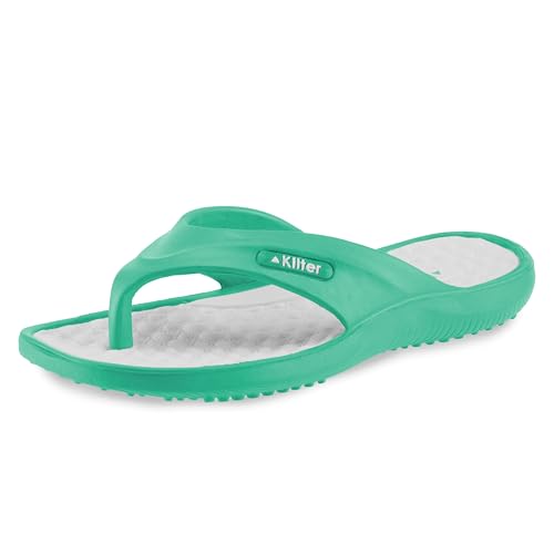 Kilter Pulsar Flip-Flop für Erwachsene, aus EVA-Kunststoff, Mint Weiß, 37 EU von Kilter