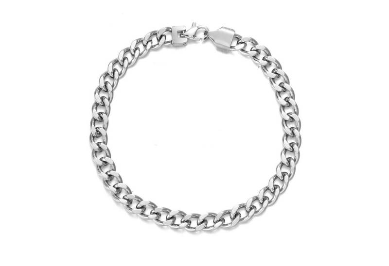 Kim Johanson Armband Herren, Panzerkette 6 mm, aus Edelstahl, 19-21 cm, zeitlos & robust von Kim Johanson