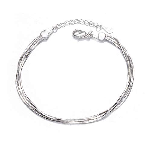 Kim Johanson Edelstahl Damen Fußkettchen *Verschiedene Modelle* in Silber | Fußkette mit Kugeln, Coins & Zirkonia | Fußband Rostfrei & Wasserfest | Frauen Boho Schmuck | Verstellbar inkl Schmuckbeutel von Kim Johanson