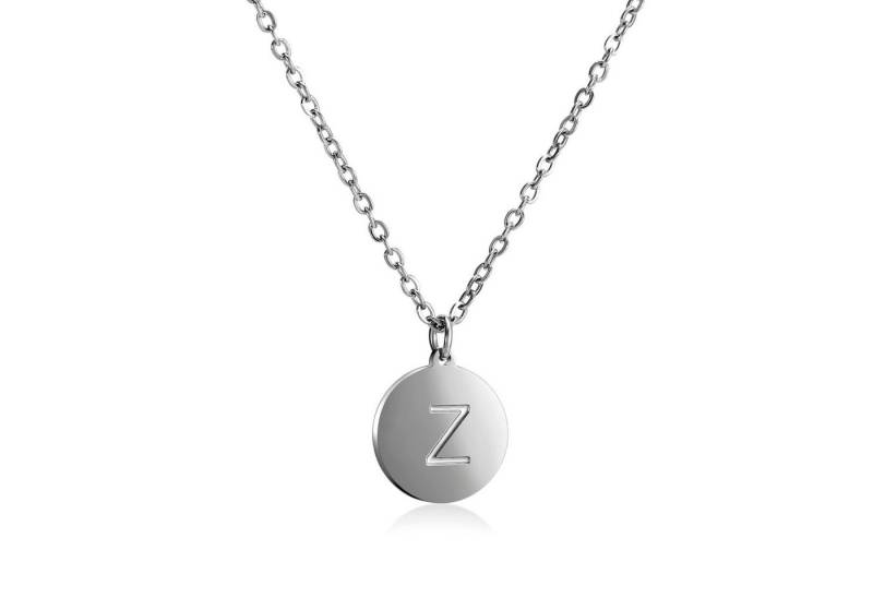 Kim Johanson Kette mit Anhänger Buchstaben A-Z in Silber (1-tlg), Edelstahl, mit deinem Lieblingsbuchstaben, silberfarben von Kim Johanson