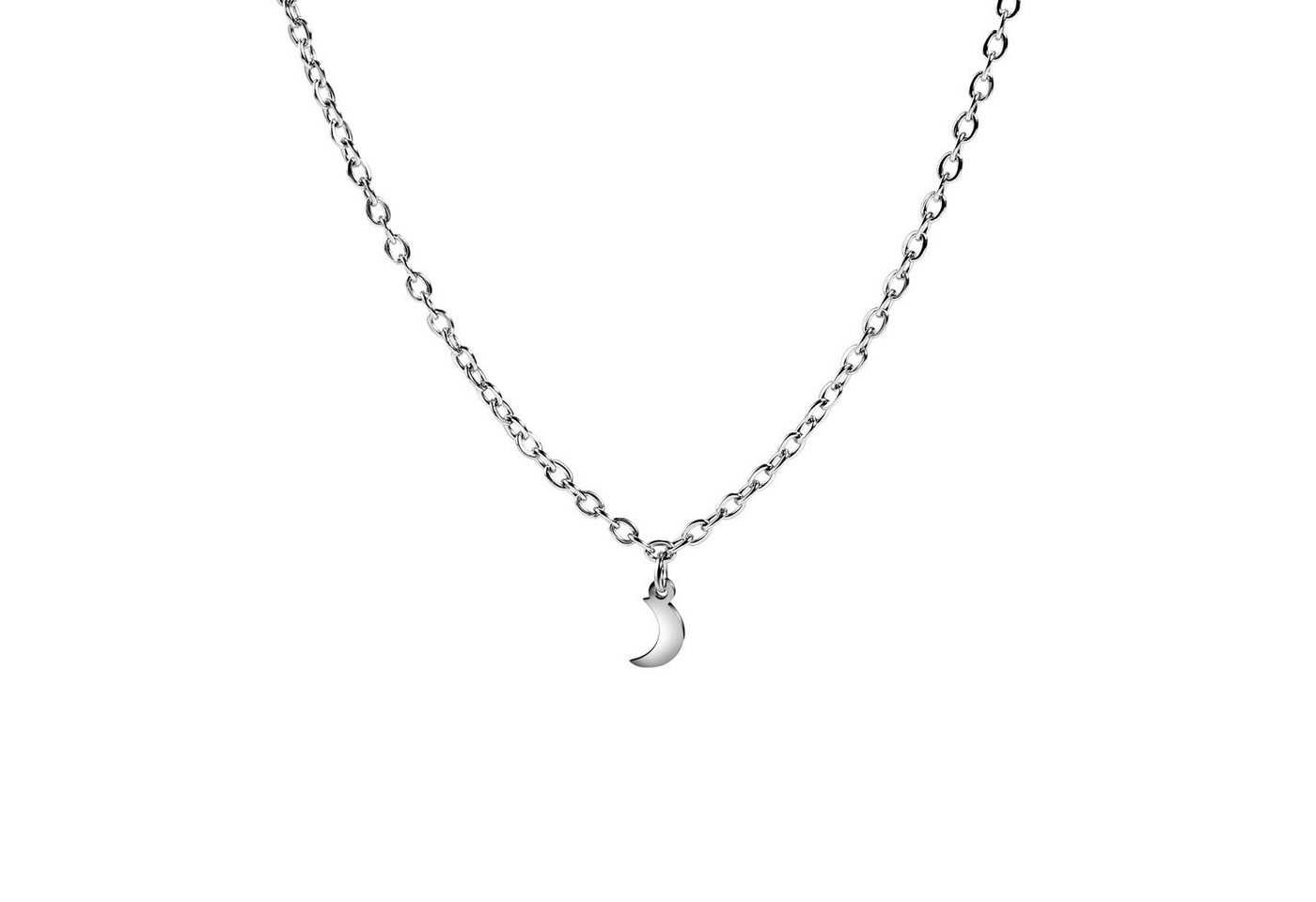 Kim Johanson Kette mit Anhänger Half Moon, aus Edelstahl von Kim Johanson