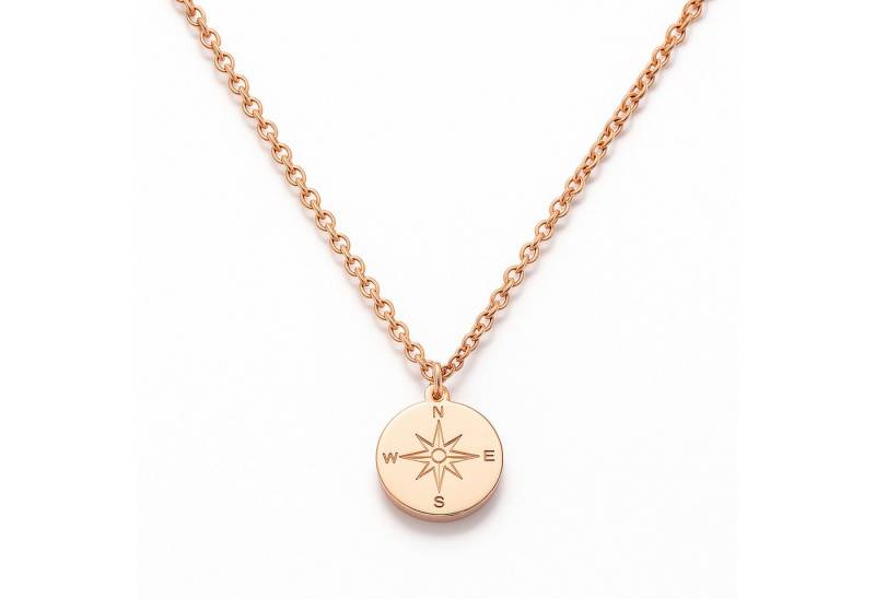 Kim Johanson Kette mit Anhänger Kompass, aus Edelstahl von Kim Johanson