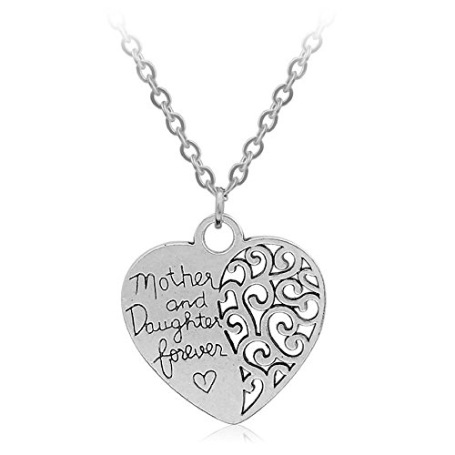 Kim Johanson Mutter & Tochter Herz Halskette "Mother & Daughter Forever" in Silber Mama inkl. Schmuckbeutel von Kim Johanson