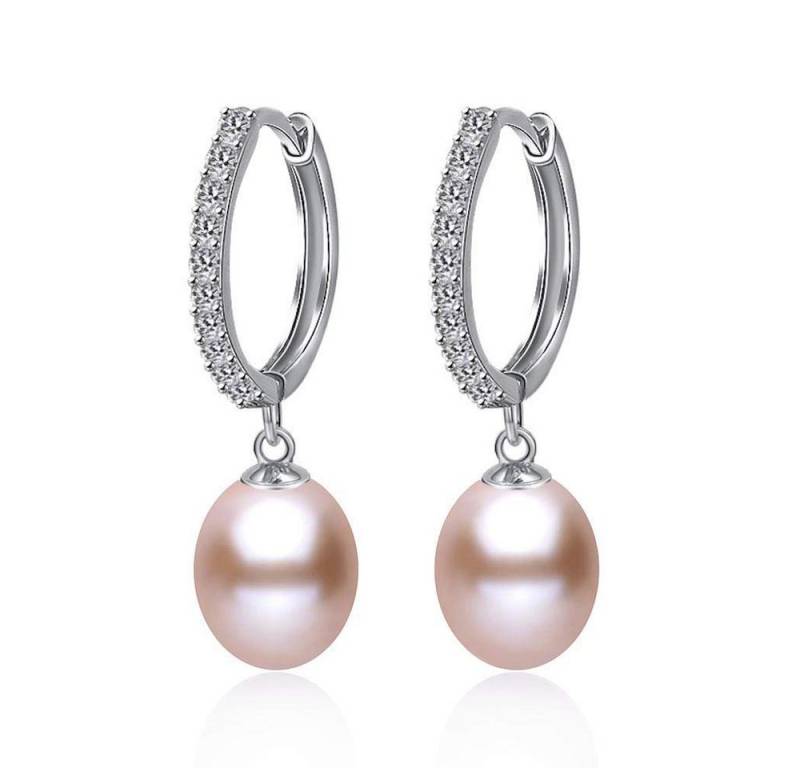 Kim Johanson Perlenohrringe Nora, aus 925 Sterling Silber, mit echten Süßwasserzuchtperlen von Kim Johanson