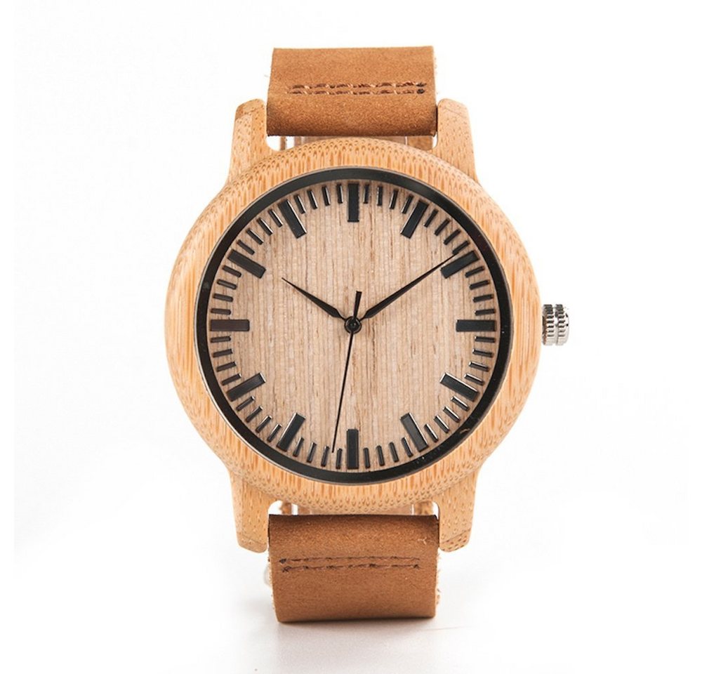 Kim Johanson Quarzuhr Beach, aus Holz mit Lederarmband von Kim Johanson