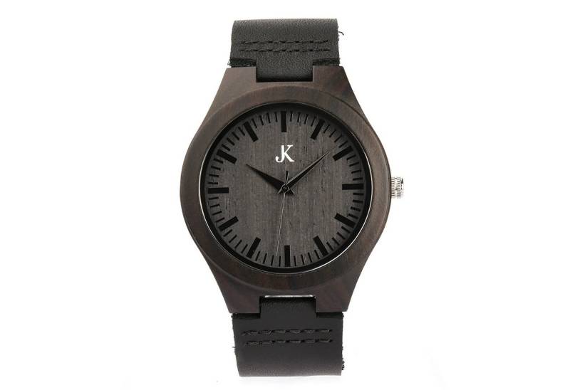 Kim Johanson Quarzuhr Black Mamba, aus Holz mit Lederarmband von Kim Johanson