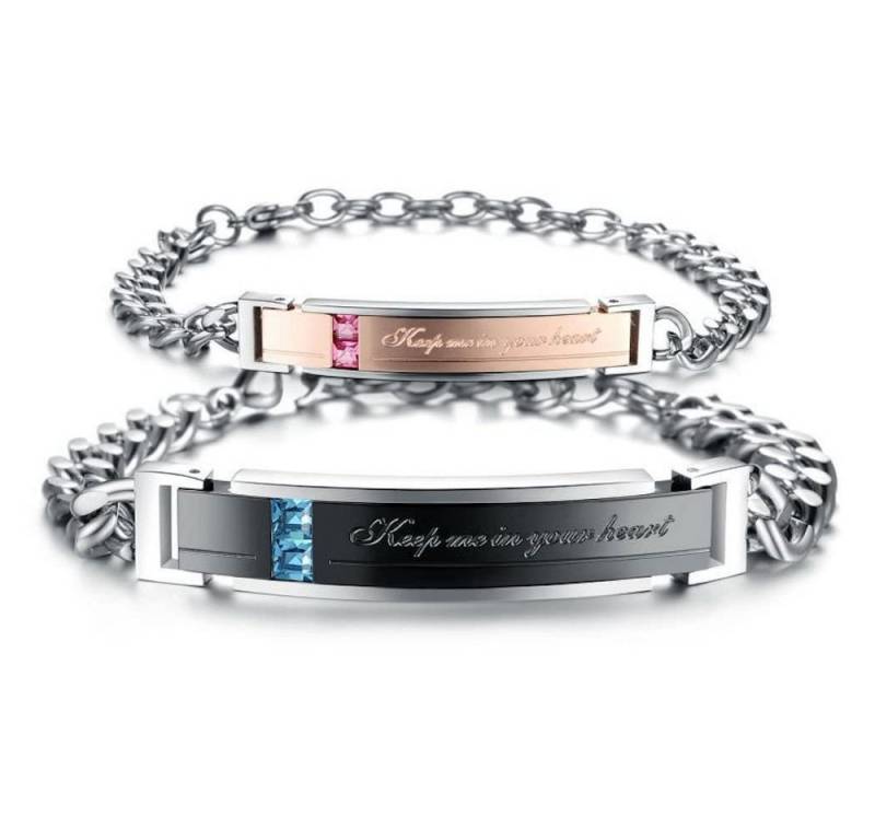 Kim Johanson Schmuckset Keep Me in Your Heart (Set, 2-tlg), mit Zirkonia, 2 Partner Armbänder von Kim Johanson