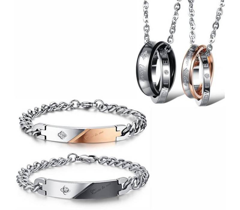 Kim Johanson Schmuckset Trust (Set, 4-tlg), Pärchen Schmuckset mit Halsketten und Armbänder von Kim Johanson