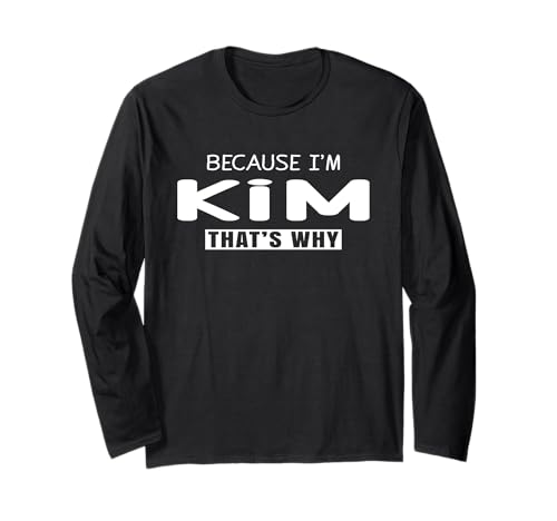 Kim Personalisierte Geburtstagsidee Mädchen Frauen Name Kim Langarmshirt Kim Personalisierte Geburtstagsidee Mädchen Frauen Name Kim Langarmshirt von Kim Personalized Name Apparel