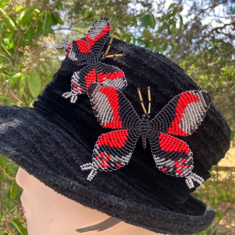 Perlen Schmetterling Brosche Brosche, Brosche Für Naturliebhaber von KimErixonCollections