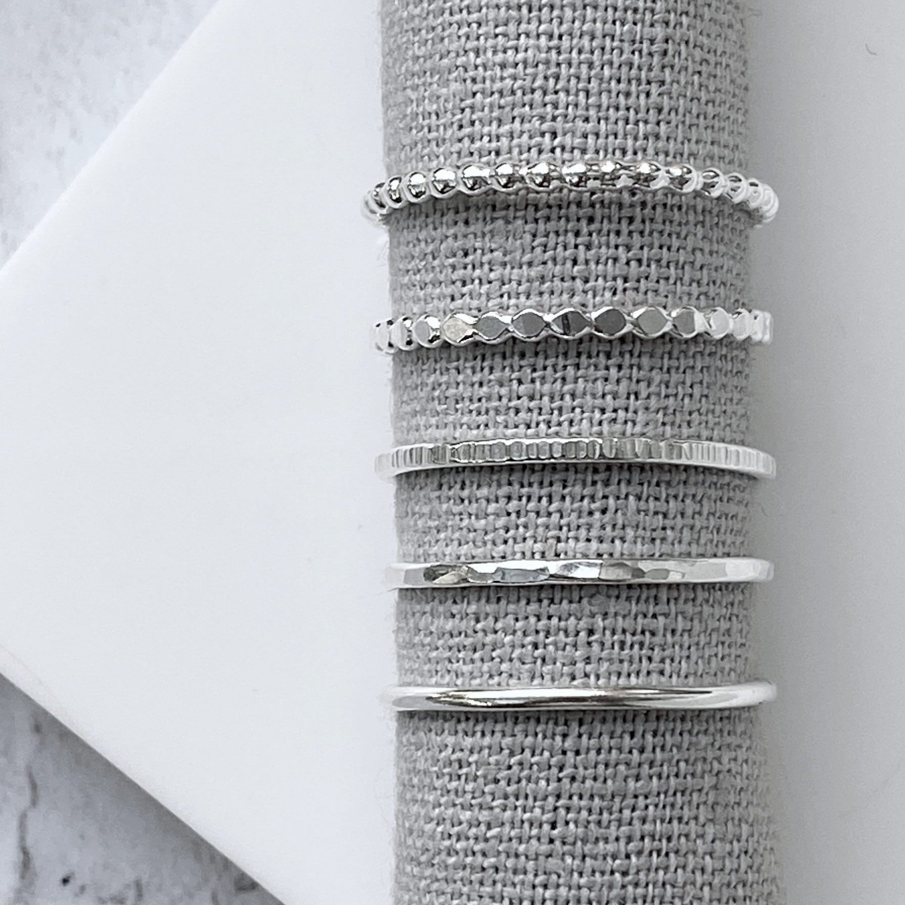 Dünner Silber Stapelring | Sterling Ring Gold Zierliche Ringe von KimRyanJewellery