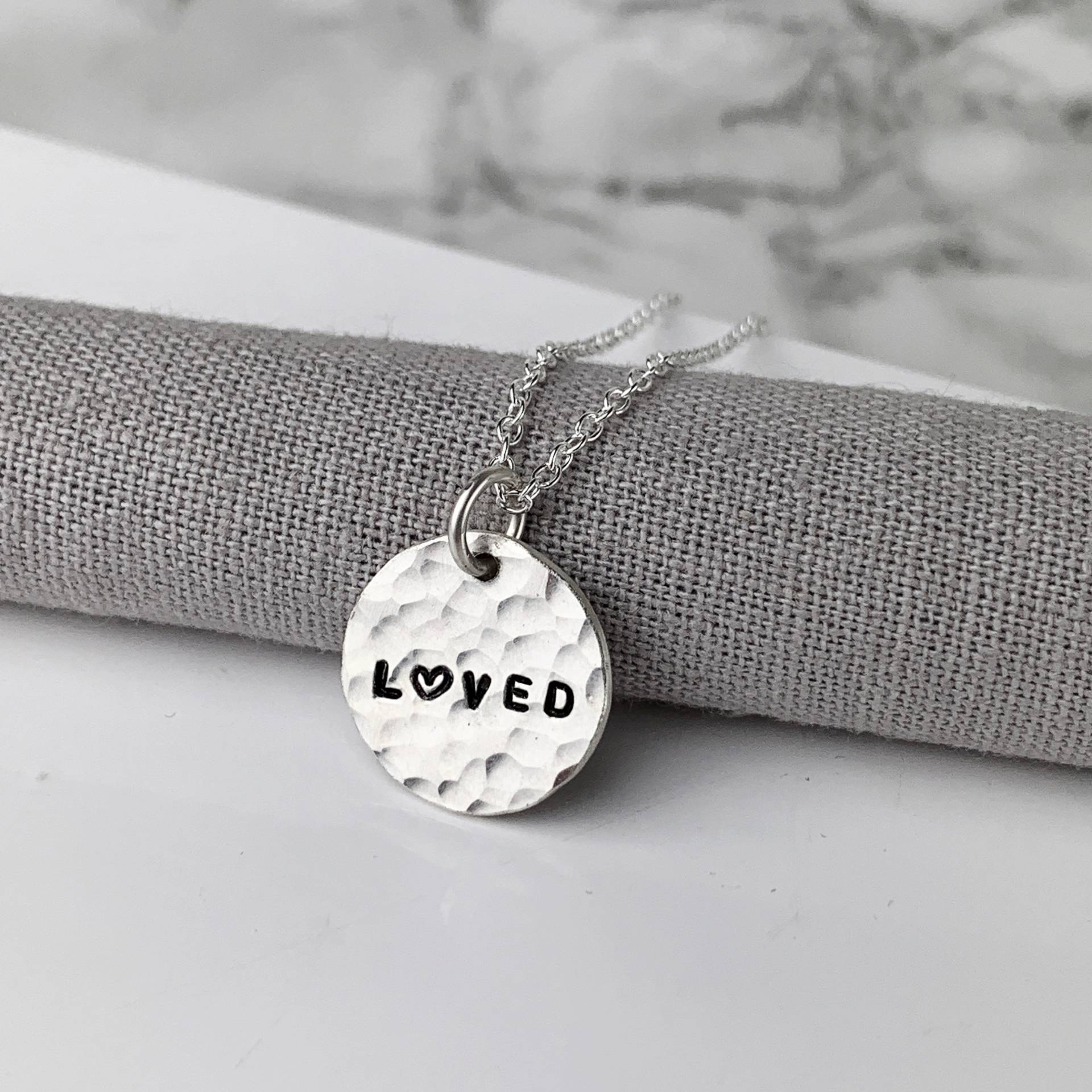 Liebte Halskette | Sterling Silber Kreis Geschenk Für Sie von KimRyanJewellery