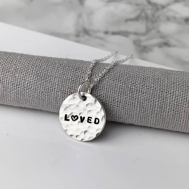 Liebte Halskette | Sterling Silber Kreis Geschenk Für Sie Liebte Halskette | Sterling Silber Kreis Geschenk Für Sie von KimRyanJewellery