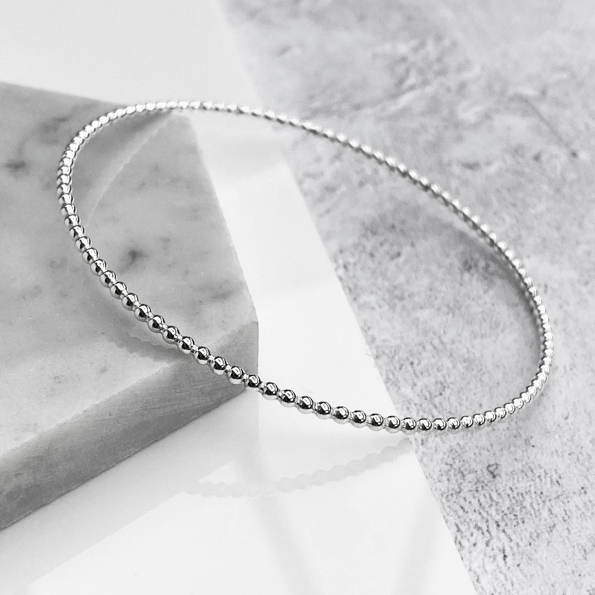 sterling Silber Armreif | Perlen Aus 925Er Geschenke Für Sie Armreifen 2mm von KimRyanJewellery